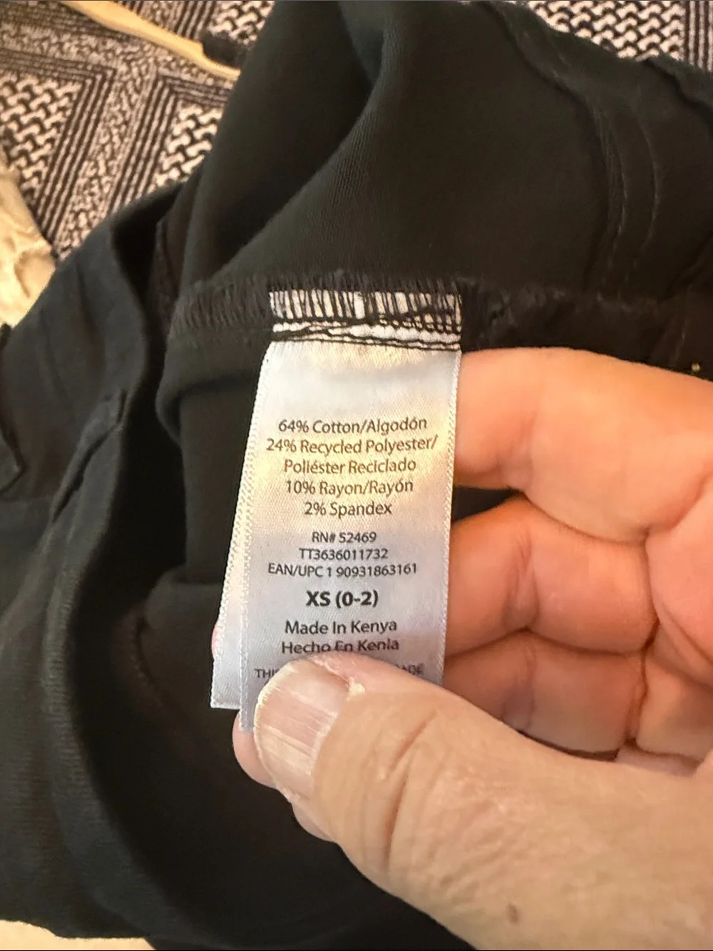 Time‎ and Tru Black Straight Denim Jeggings- NWT